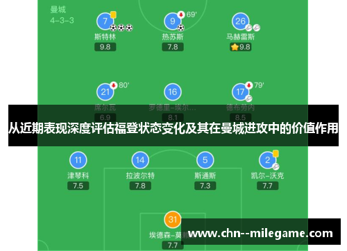 从近期表现深度评估福登状态变化及其在曼城进攻中的价值作用